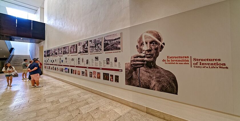 Image from the inside of the famous Picasso museum