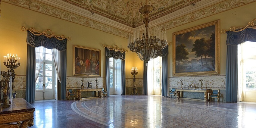 Art lover analysing ancient masterpieces in an Art Museum in Italy