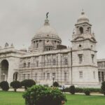 An image of an old white architecture resembling the history of museums in India