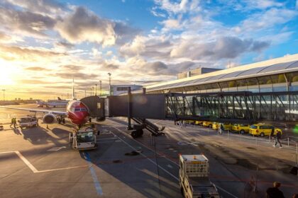 Snapshot of the plane in the golden land of buddha with—airports in Myanmar