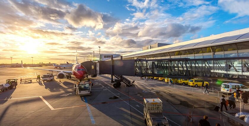 Snapshot of the plane in the golden land of buddha with—airports in Myanmar