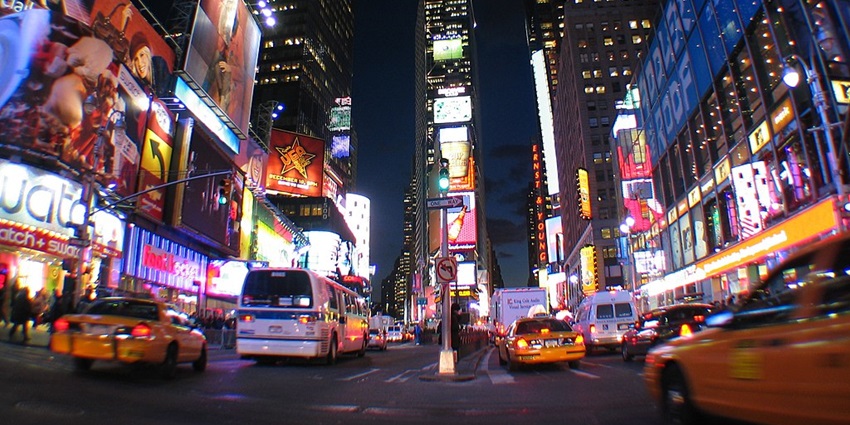 Scenic image of the New York Square in the city of New York