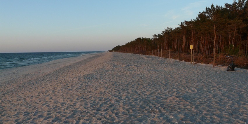 Beautiful image of the scenic Niechorze Beach in Poland