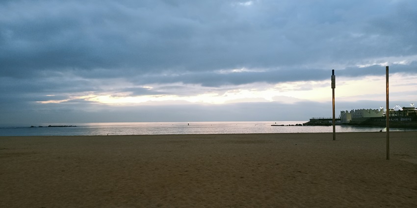Experience a calm moment by the seashore of beaches in Barcelona