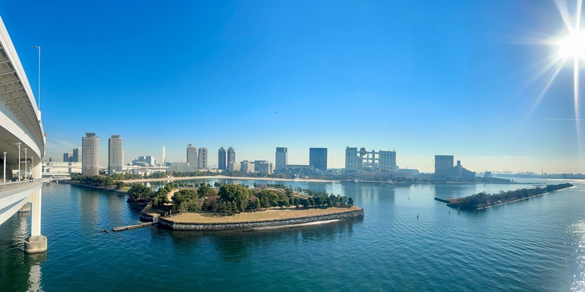 Artificial island with futuristic attractions and waterfront views, near Airports in Tokyo