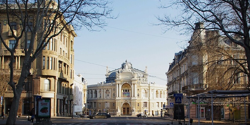 Ukrainian coastal city famous for its beaches and historic architecture.