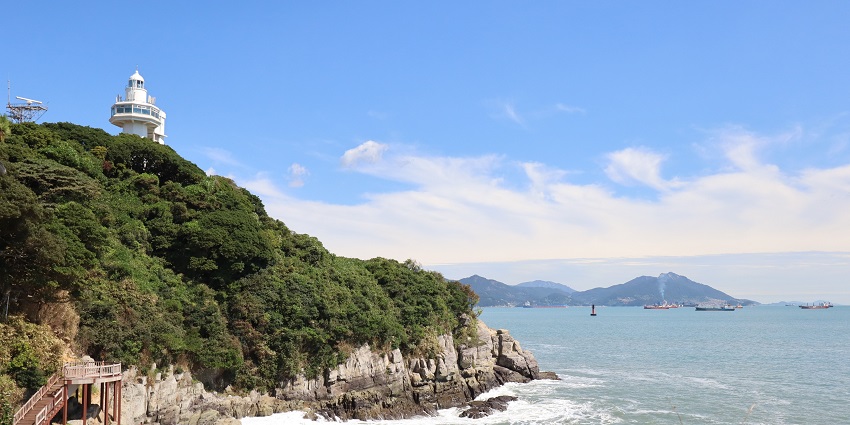 Lush Island in Yeosu is known for camellia flowers and coastal views.