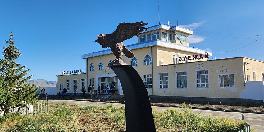 Airport in Mongolia’s Bayan-Ölgii region, home to Kazakh culture