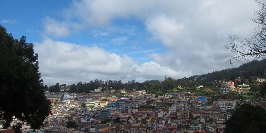 Panoramic view of Ooty-- one if the best places to visit in India in April and may