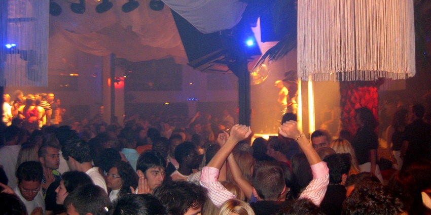 An image of a group of people dancing in Pacha Ibiza enjoying Ibiza Spain Nightlife