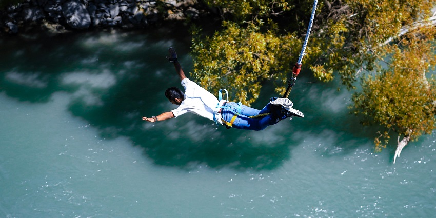 Jumping from a height, a couple of bungee jumping experiences in India