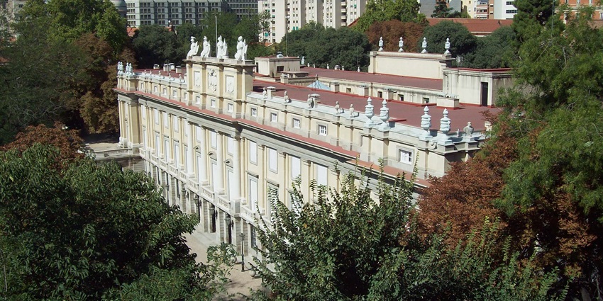 Beautiful Palacio de Liria, a historical Palace in Madrid known for its art, antiques, and artefacts.