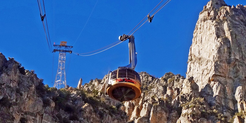 An image of a truly breathtaking view looking down the Palm Springs ridges