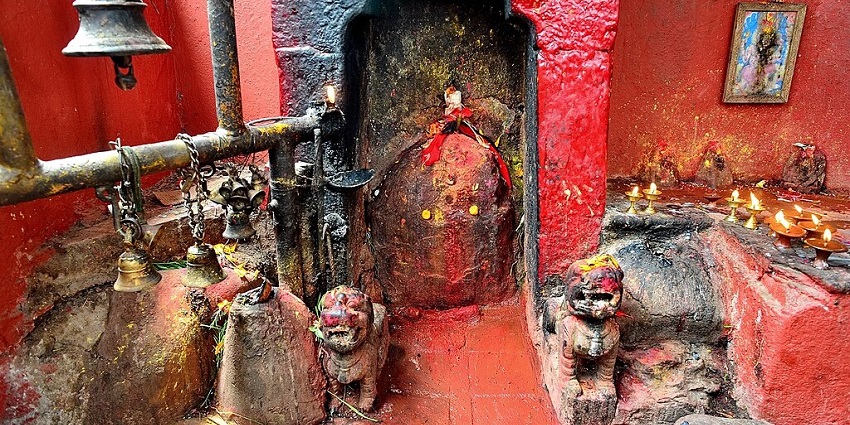 Image of temple inside - Pancheshwar Mahadev Temple is one of the best places to visit in Lohaghat