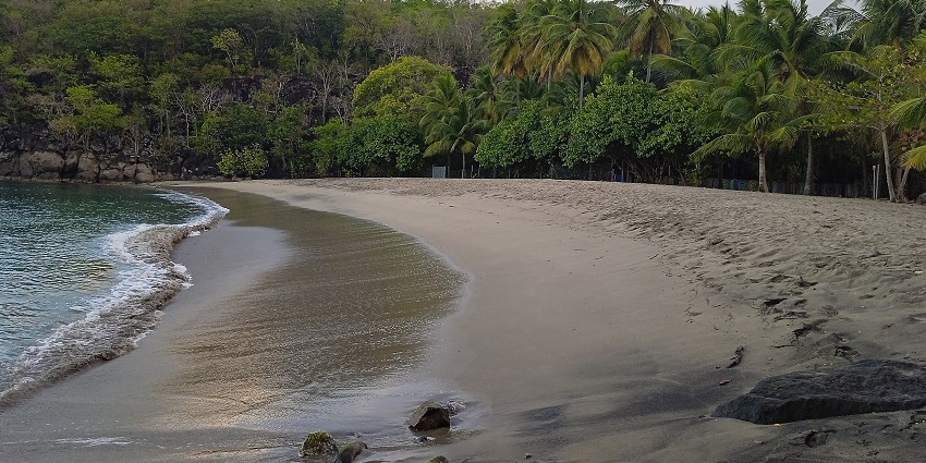 Petie Anse beach with serene view, and less crowd, perfect for relaxation and scenic views