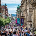 View of Sunny day on Glasgow Buchanan Street, a must-see spot among the many places to visit in Glasgow