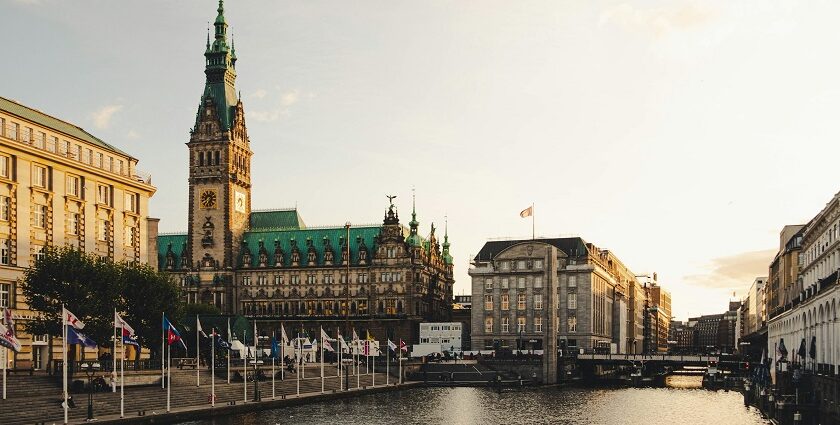 Image of Hamburg, Landungsbrücken, a scenic waterfront among places to visit in Hamburg.