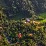 An image of the aerial view of Coorg, one of the places to visit in India in February for honeymoon.