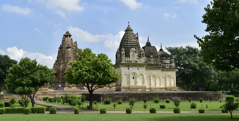 An image of a iconic temple amidst the lush greenery, one of March's best places to visit.