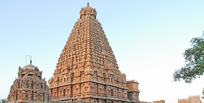 Brihadeeswara Temple, one of the Places to Visit in Monsoon in South India