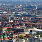 An image showing an aerial view of Munich, highlighting places to visit in Munich.