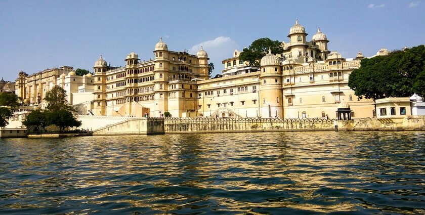 Beautiful view of the City Palace, Udaipur - places to visit in November in north India