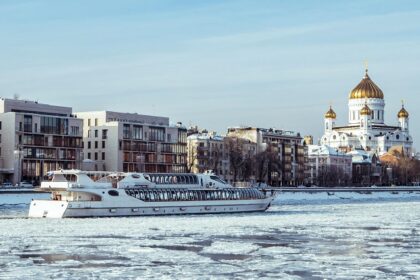 Explore places to visit in Russia in January featuring snow-covered landscapes