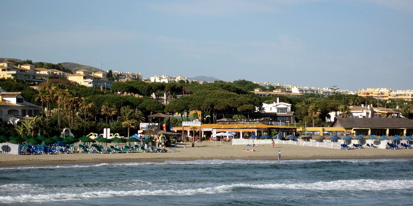 Playa de Cabopino, among beaches in Marbella Spain