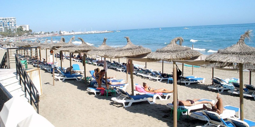 Playa de Fontanilla, among beaches in Marbella Spain