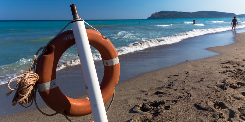 A serene morning at Poetto Beach in the scenic land of Italy