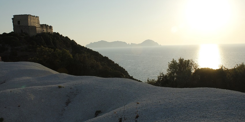 Tranquil view from Ponza Island, hidden gem of Italy.