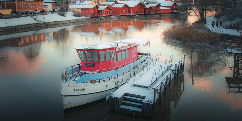 An Image of the Porvoo Old Town, among the famous places to visit in Finland.
