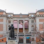 An image of the front View of the historically rich Prado Museum, located in Spain