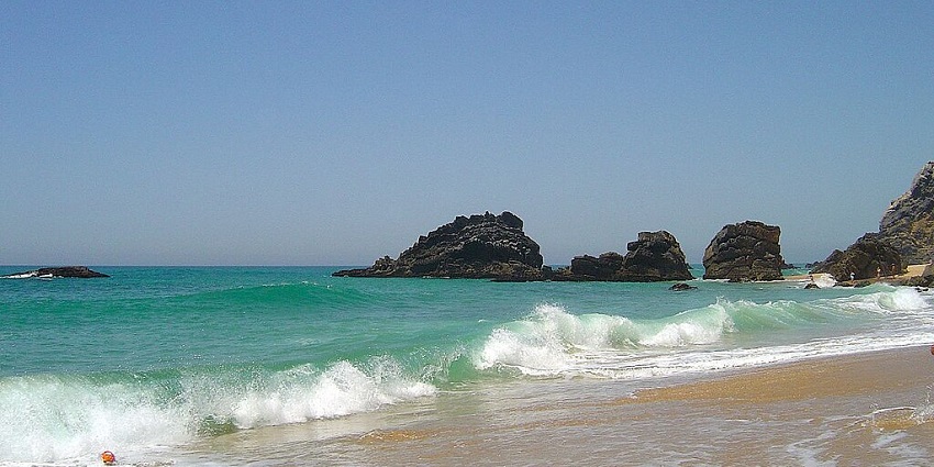 Praia da Adraga is a hidden gem featuring rugged landscapes and panoramic views.