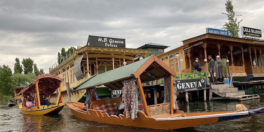 A premium houseboat offering a luxury yet affordable experience.