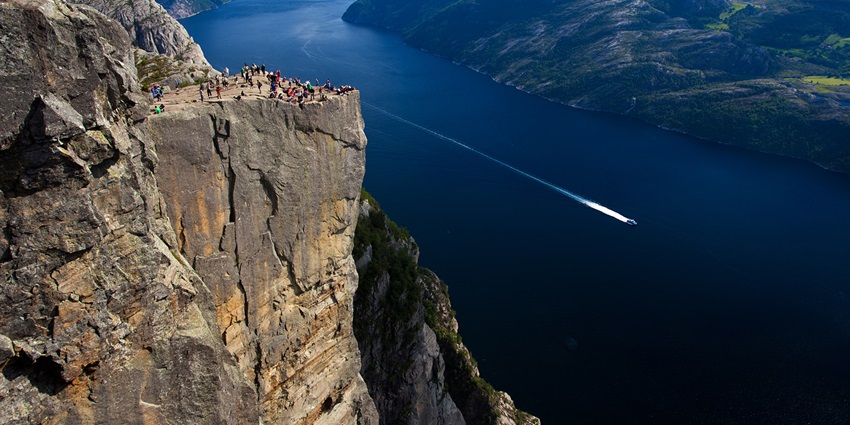An image showing Preikestolen - Pulpit Rock, representing the stunning Norway treks
