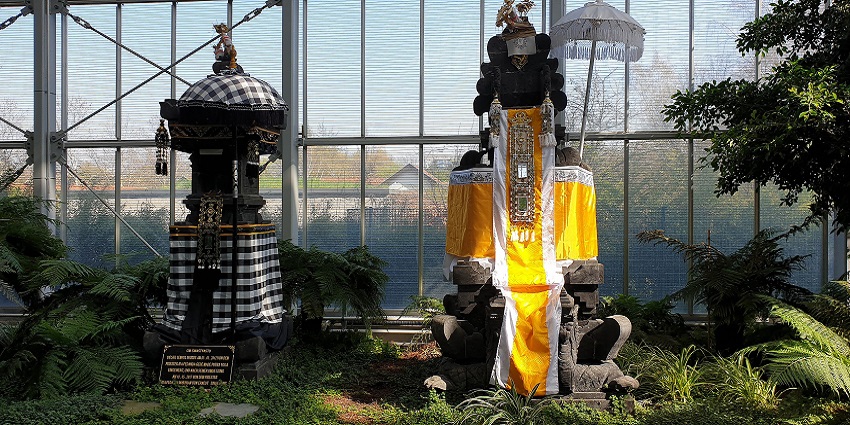 An image of a temple that resembles the Pura Tri Hita Karana, one of the temples in Germany.