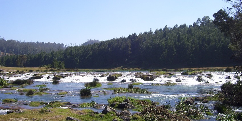 An image of stunning Pykara Falls which is known to be one of the famous waterfalls in South India