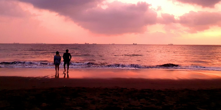 Qijin Beach is a sandy beach with stunning views, local seafood, and calm waters.