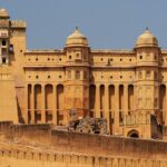 A view of the Amber fort, as mentioned in Rajasthan travel guide.