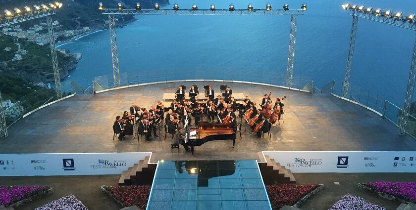 An amazing view of the performances at the Ravello Music Festival