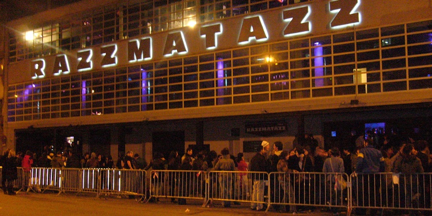 A view of the popularity of the Razzmatazz Club in Barcelona