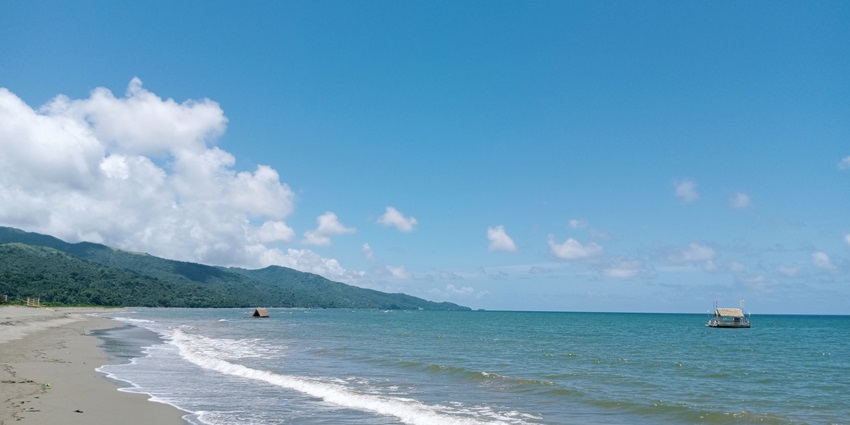 Sabang Beach is among the best Beaches in Palawan near the Underground River with scenic coastal magnificence.
