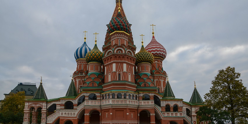 Saint Basils Cathedral is among the best places to visit in Moscow, a colourful, onion-domed cathedral