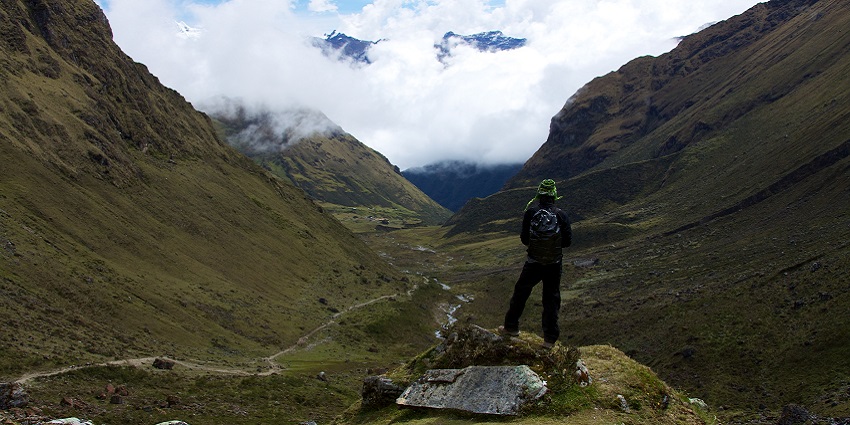 High-altitude Salkantay Pass, a breathtaking point along the Salkantay trekking trail.