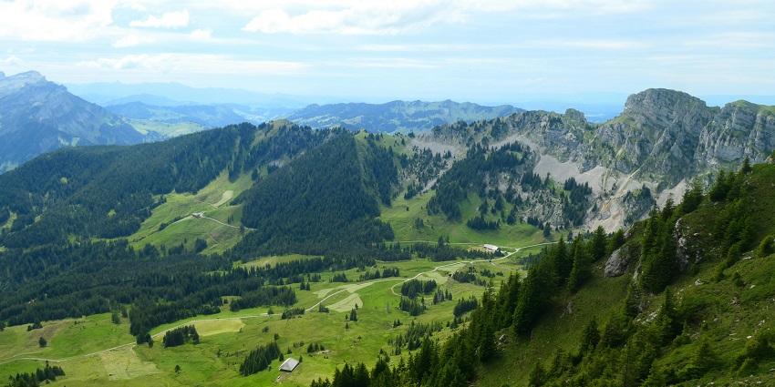 Beautiful image of the alluring grasslands amidst the monasteries