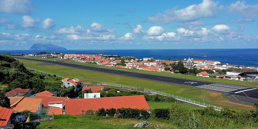 Majestic view of the Santa Maria, a part of Azores Island of Portugal