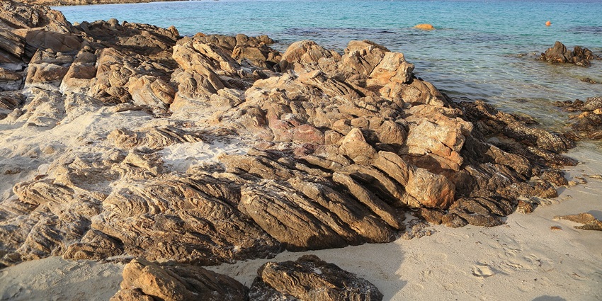 Spiaggia Sos Aranzos at the north-east of Sardinia.