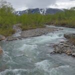 An image showing a view of the Sarek National Park, a famous tourist destination in Sweden.