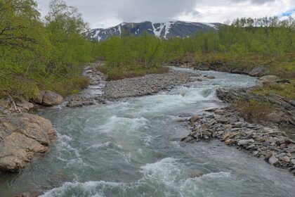 An image showing a view of the Sarek National Park, a famous tourist destination in Sweden.